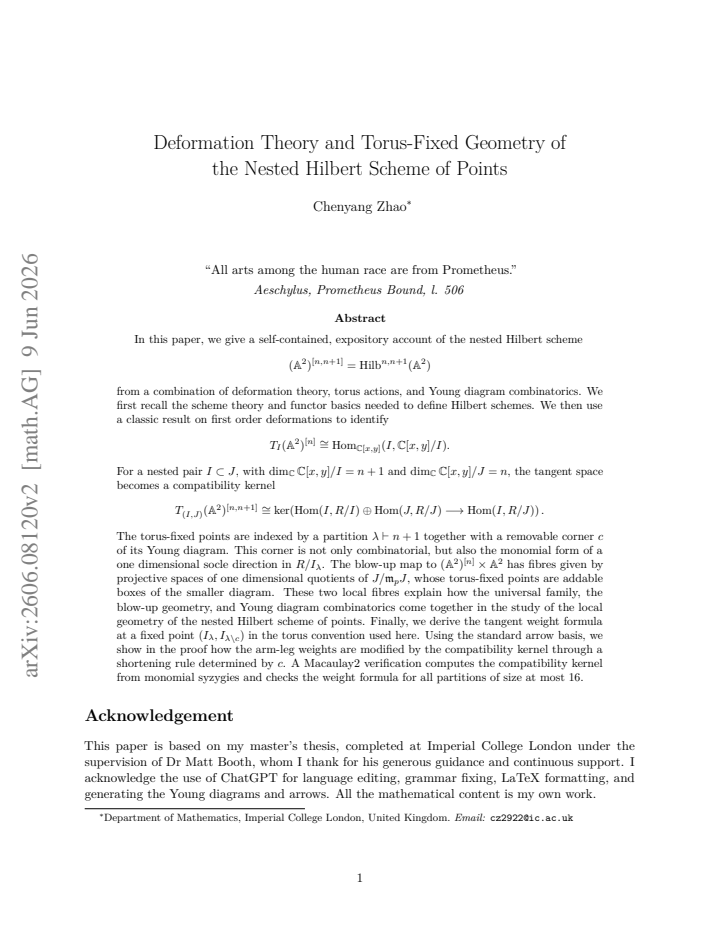 First page