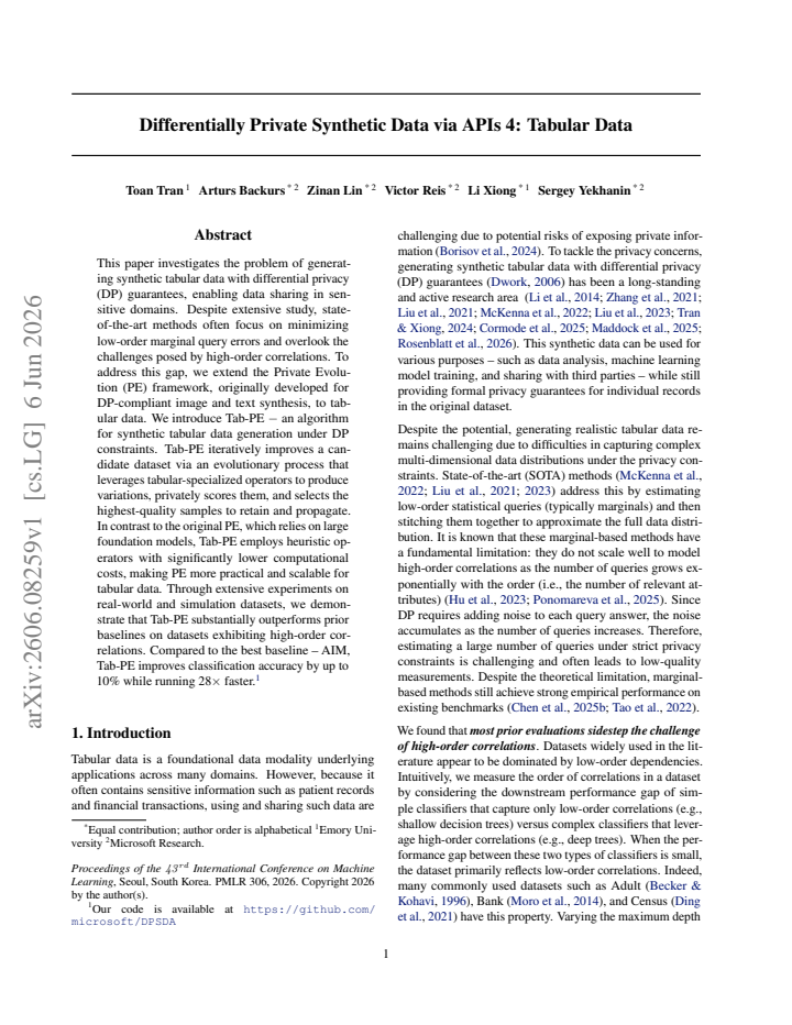 First page