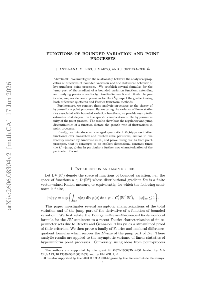 First page