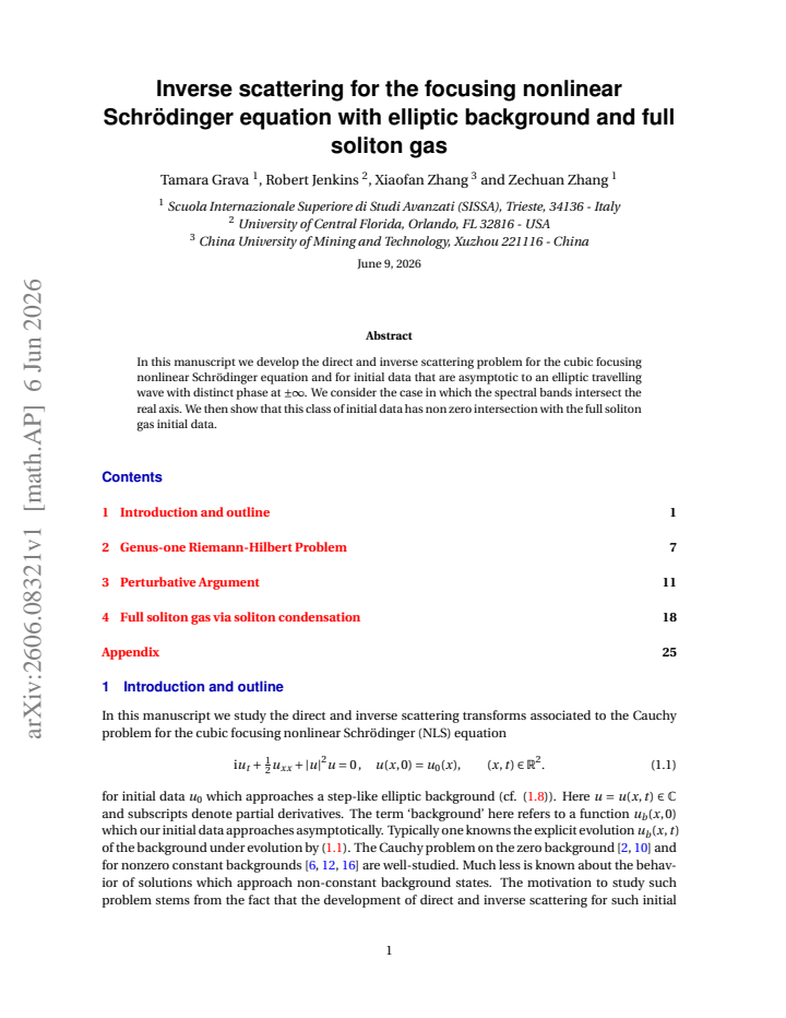 First page