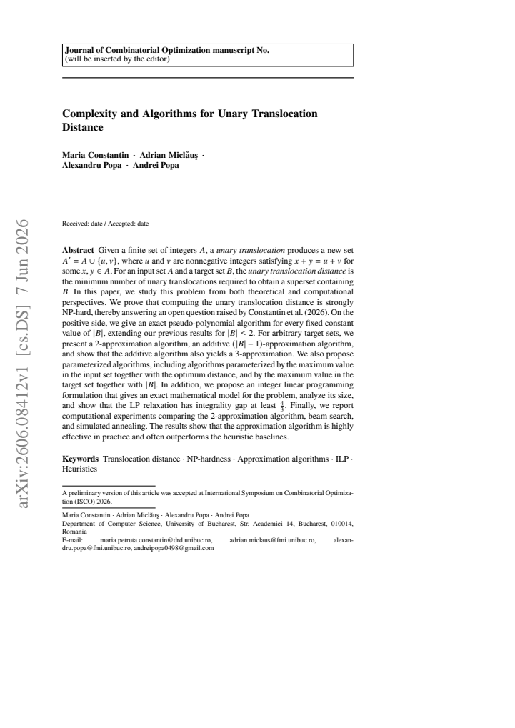 First page