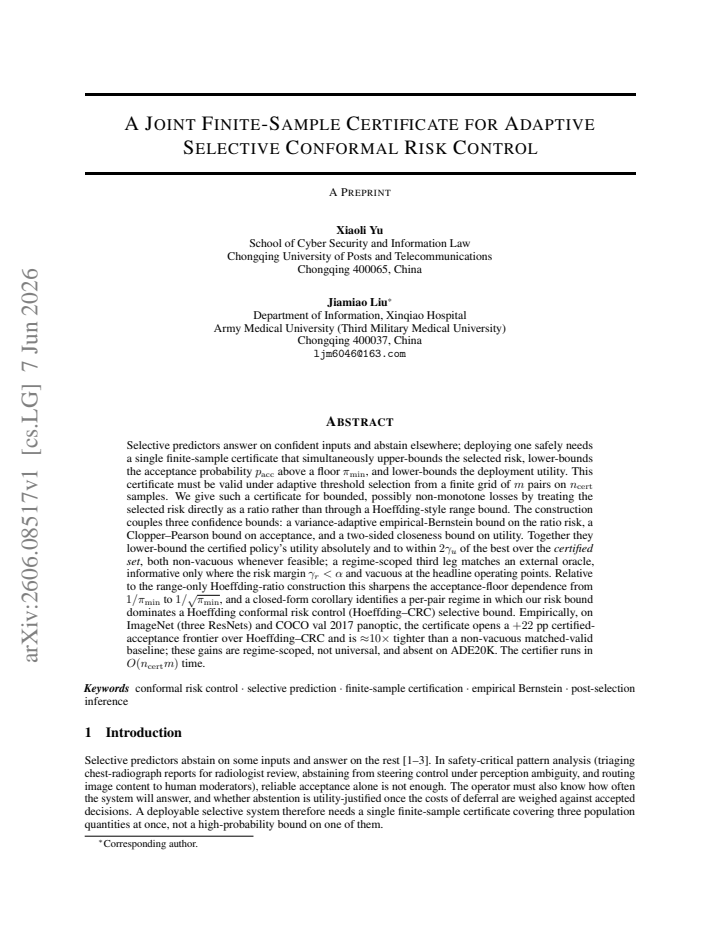 First page