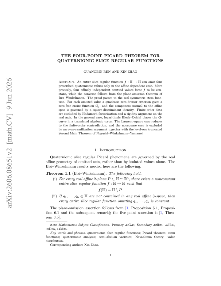 First page