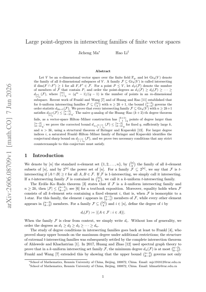 First page