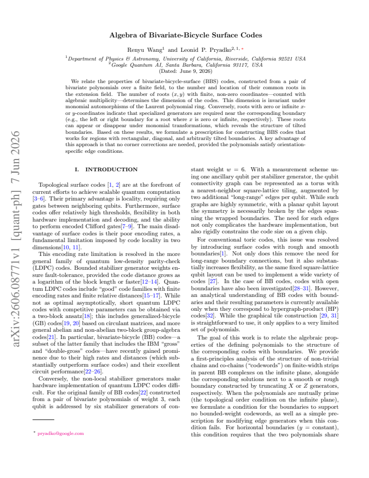 First page