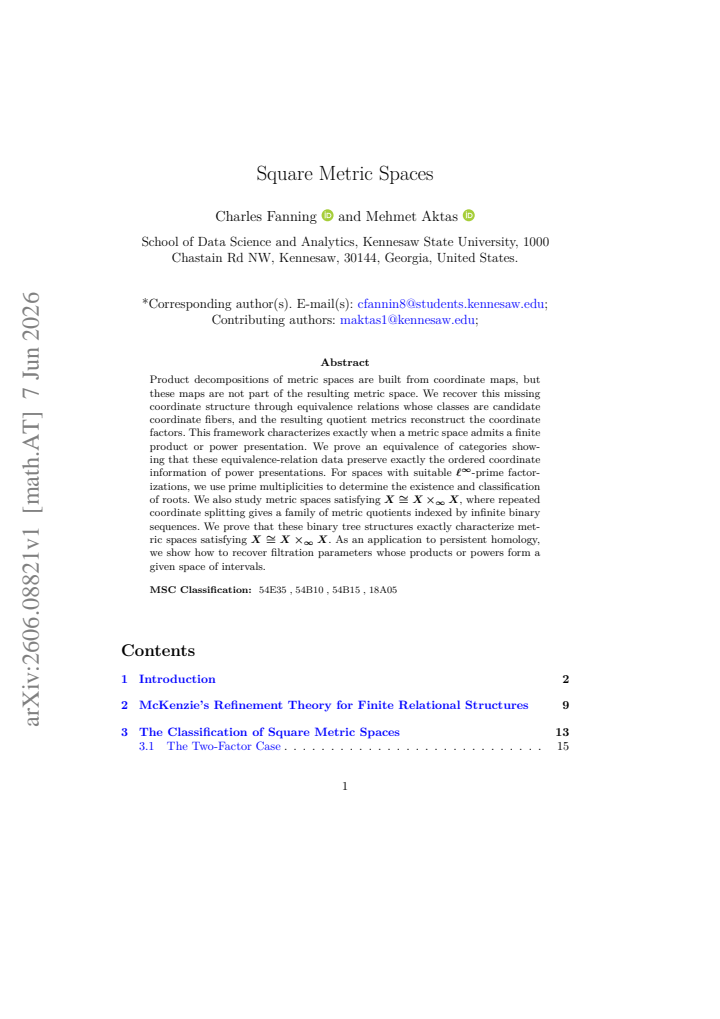 First page