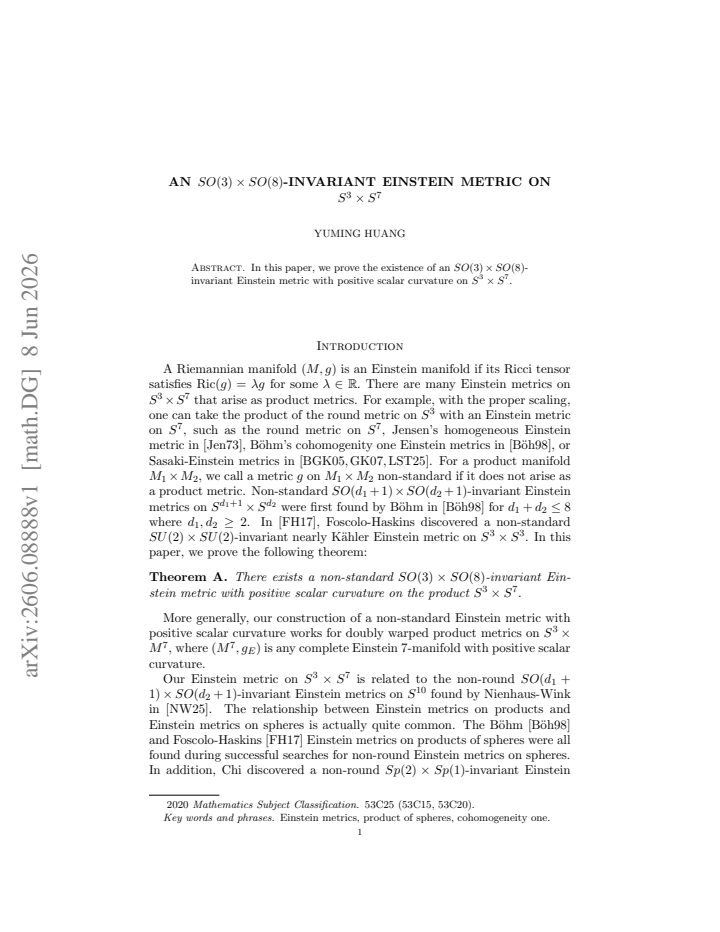 First page