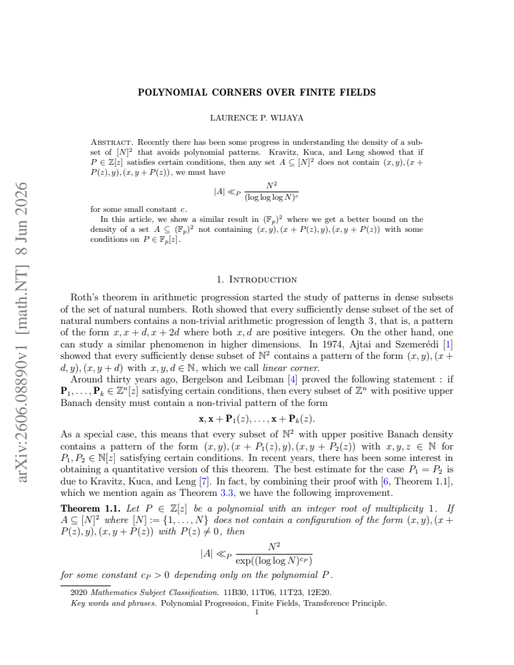 First page