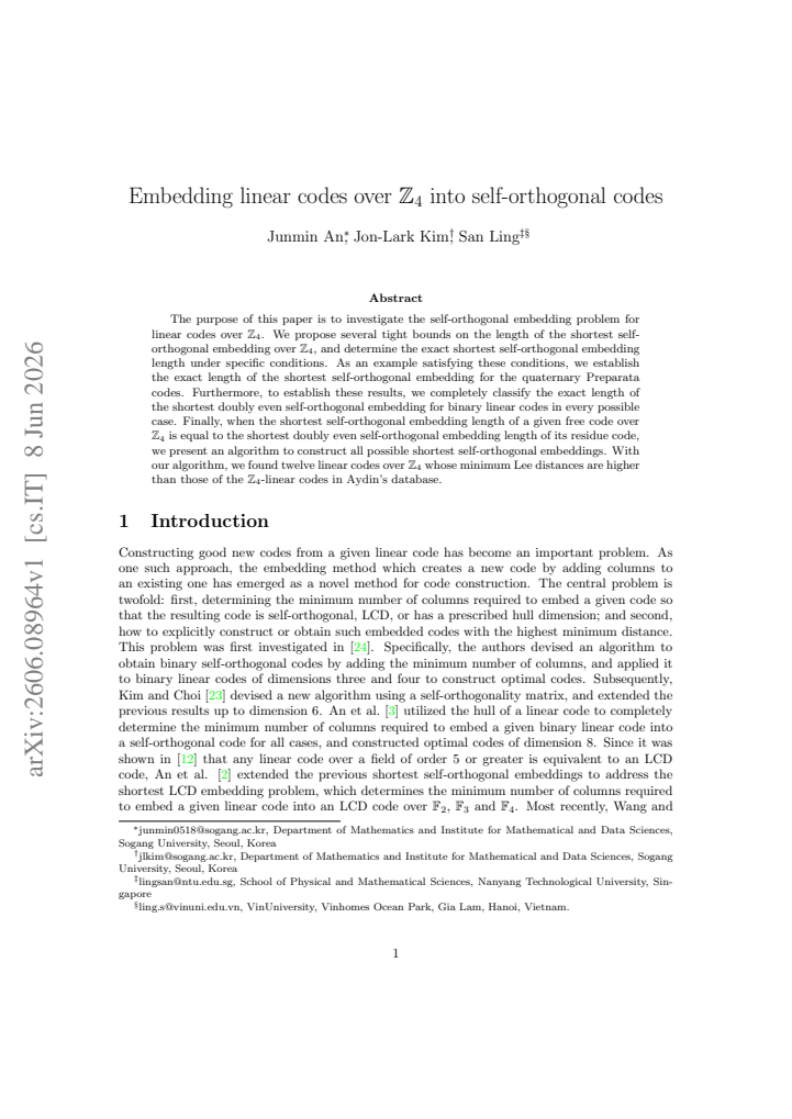 First page
