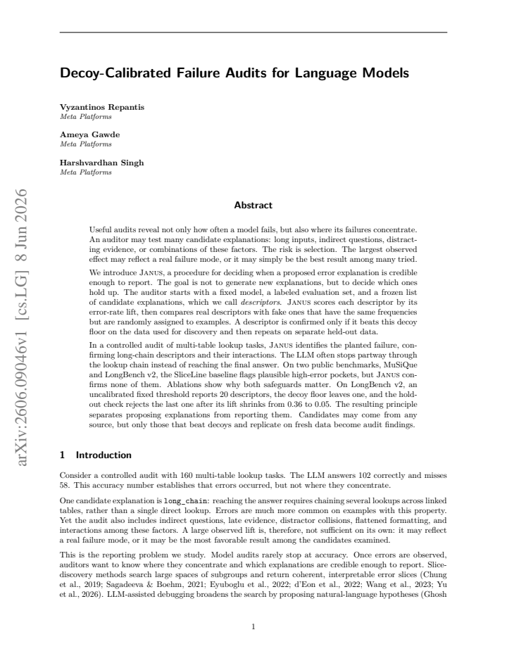 First page