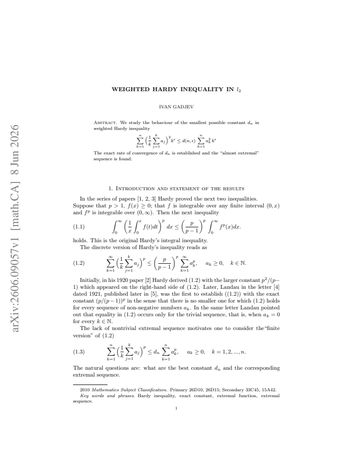 First page