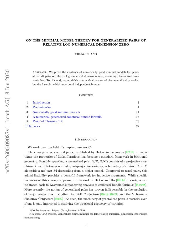 First page