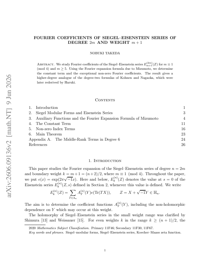 First page
