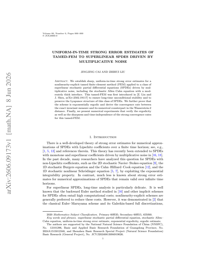 First page