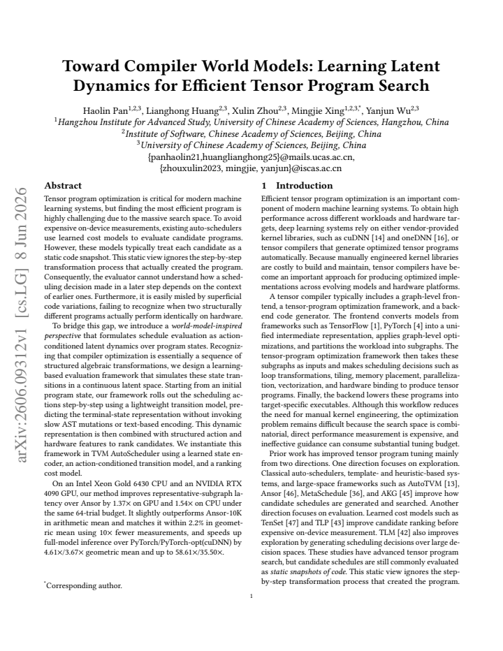 First page