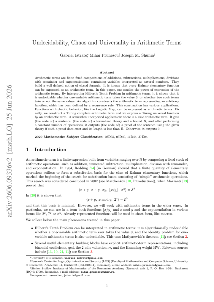 First page