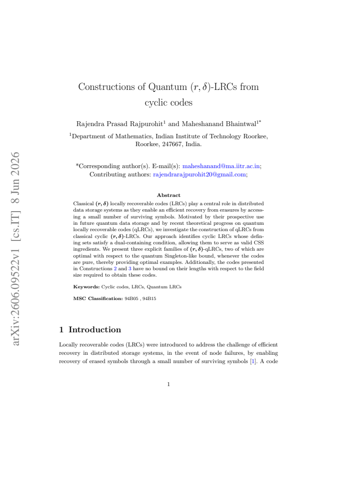 First page