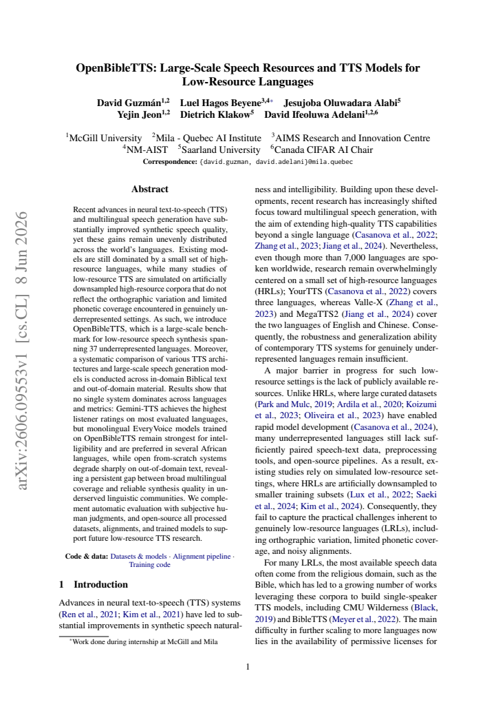 First page