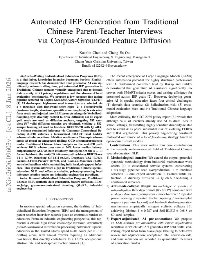 First page