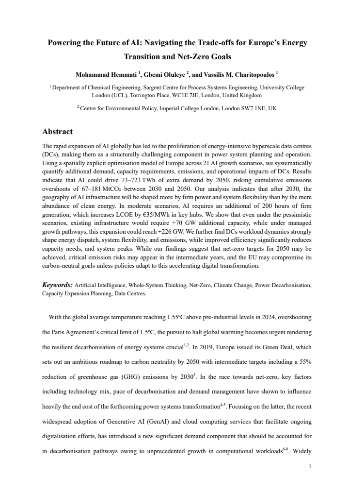 First page