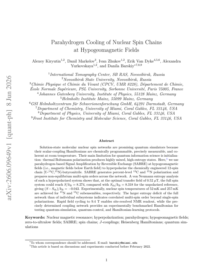 First page