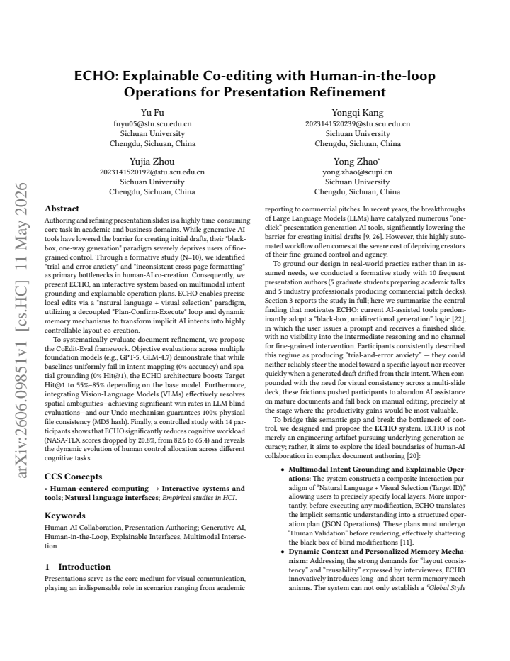 First page