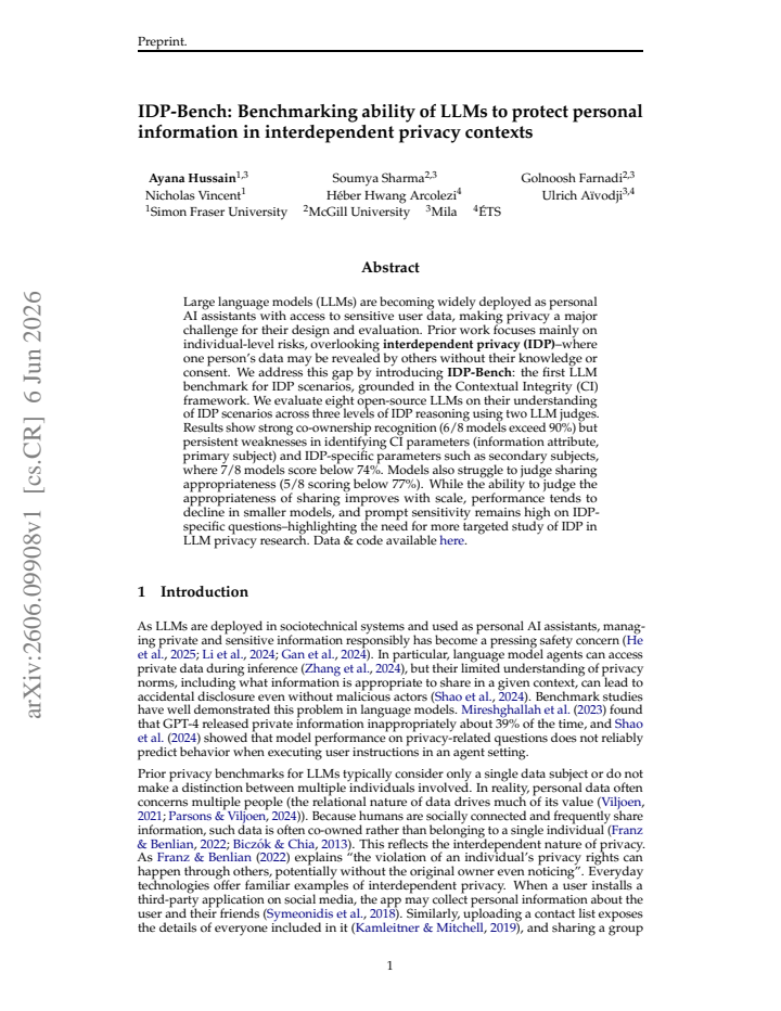 First page