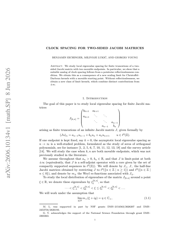 First page