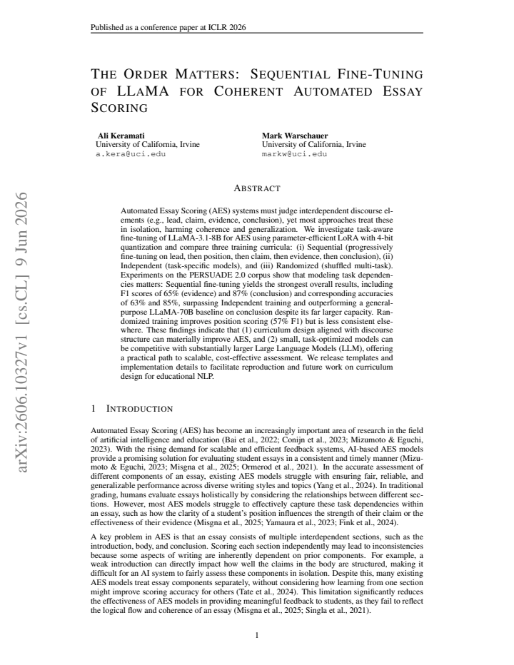 First page