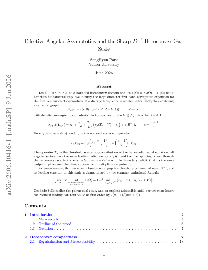 First page