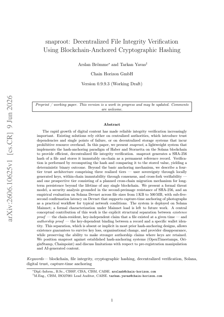 First page