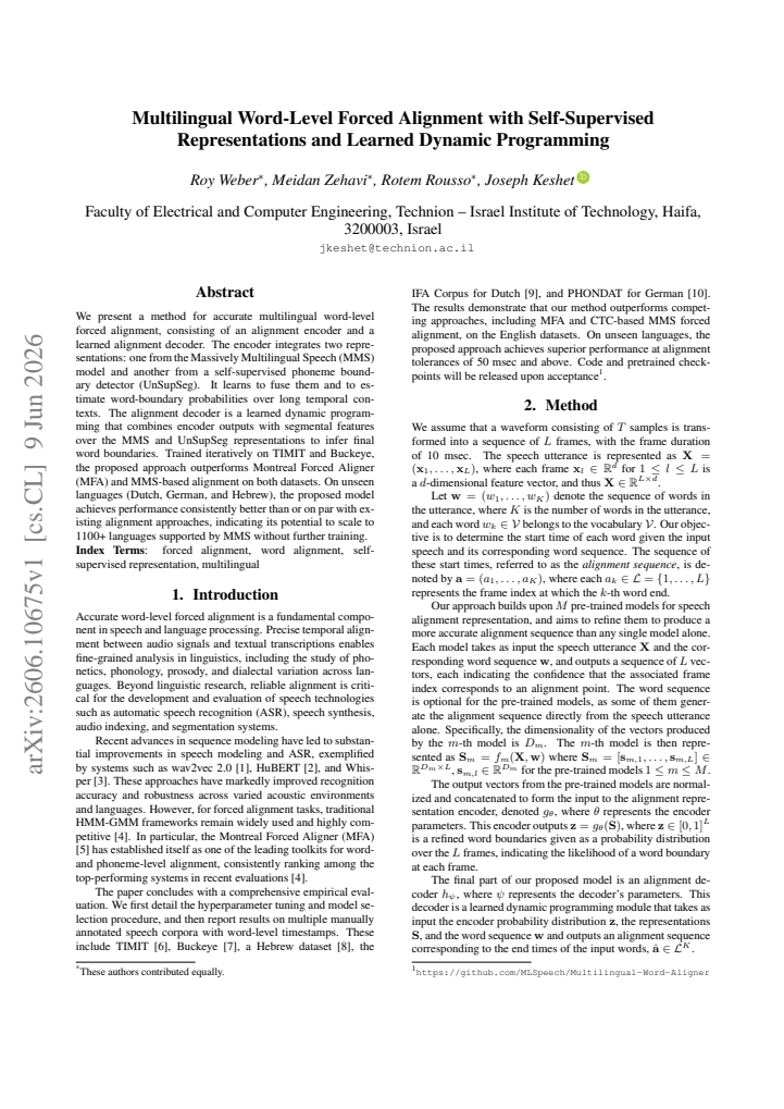 First page