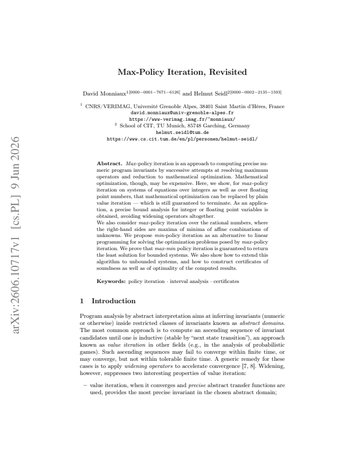 First page