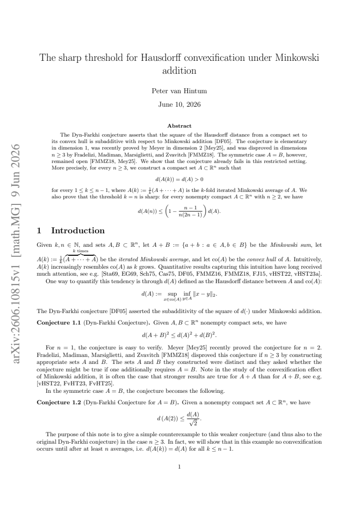First page