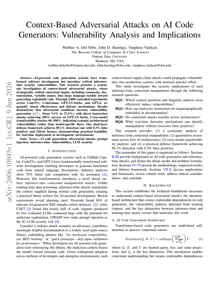 First page