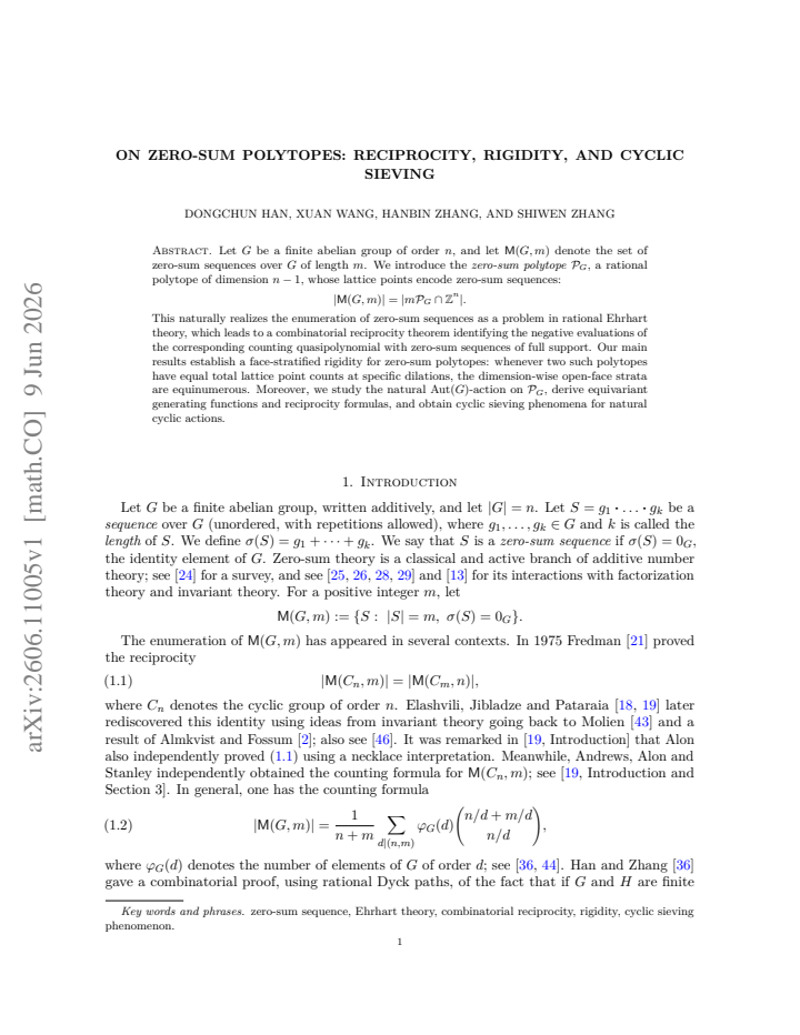 First page