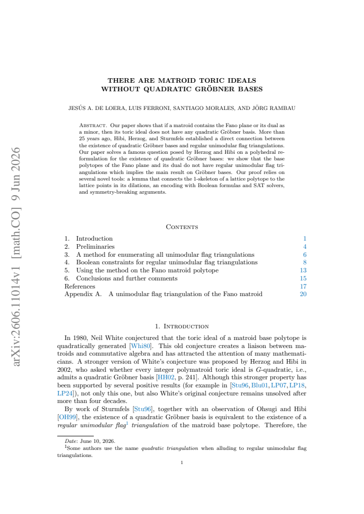 First page