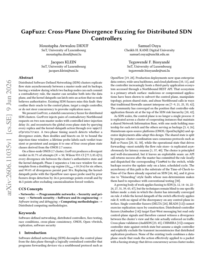 First page