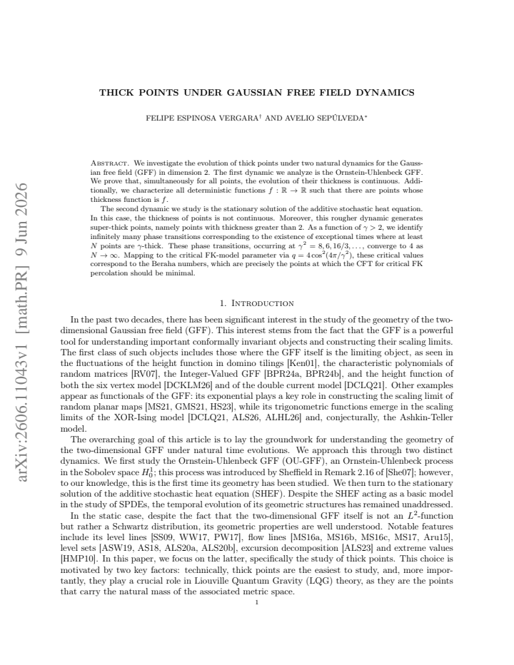First page
