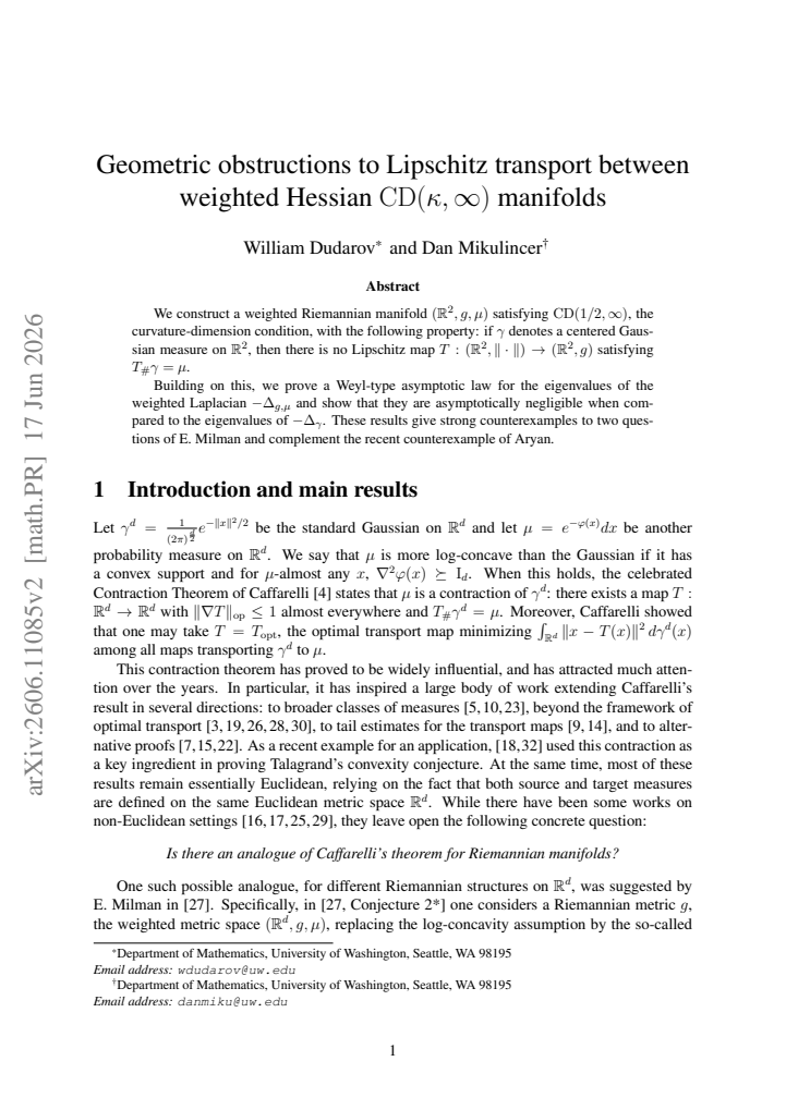 First page