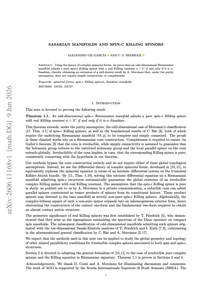 First page