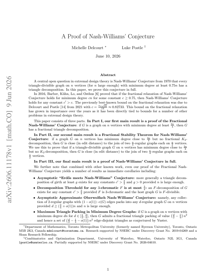 First page