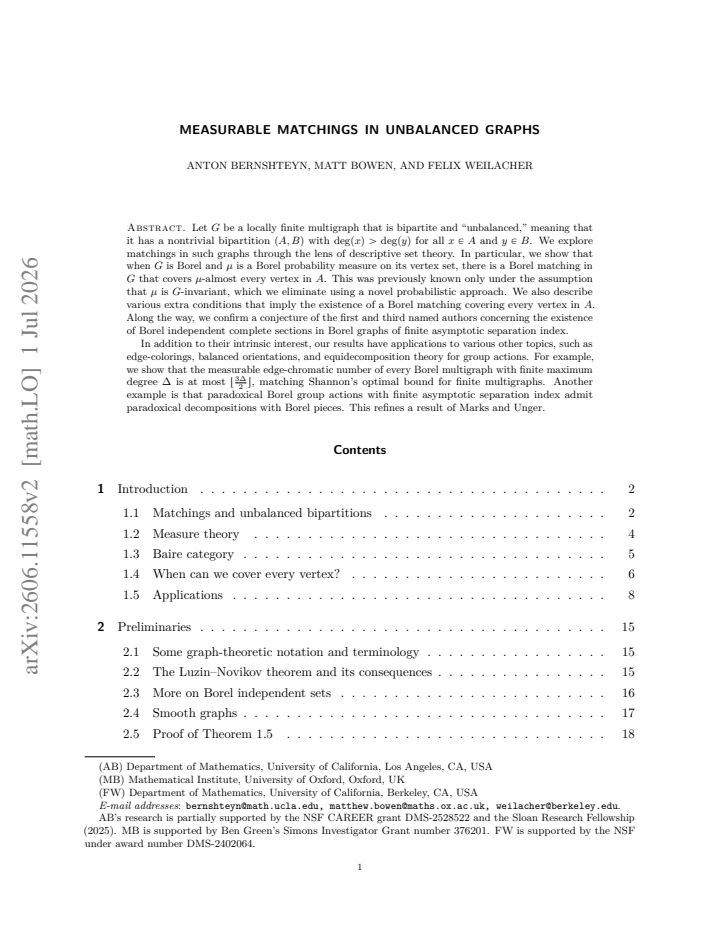 First page
