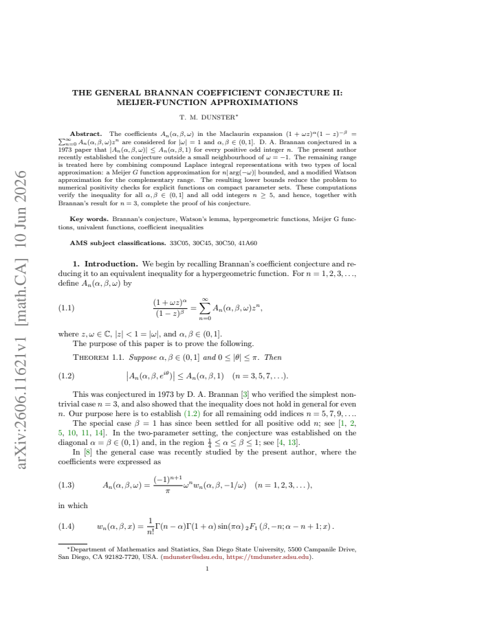 First page