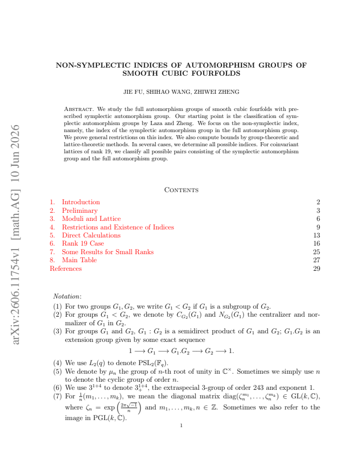 First page
