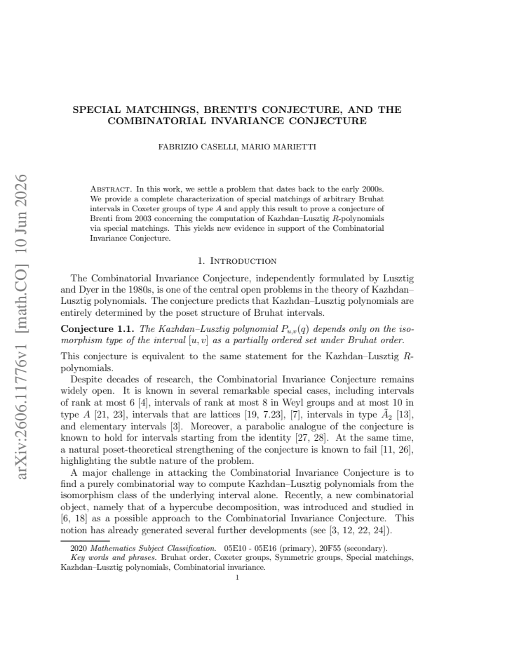 First page