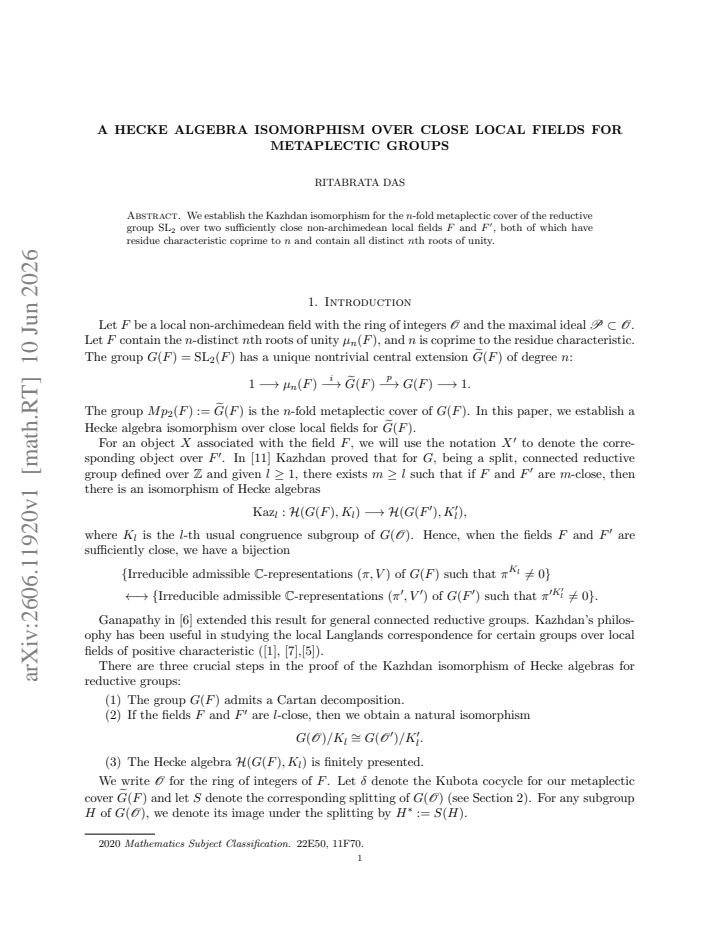 First page