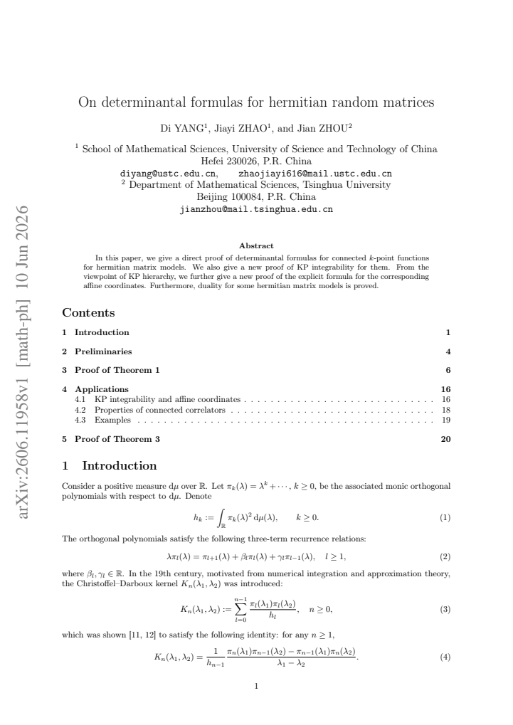 First page