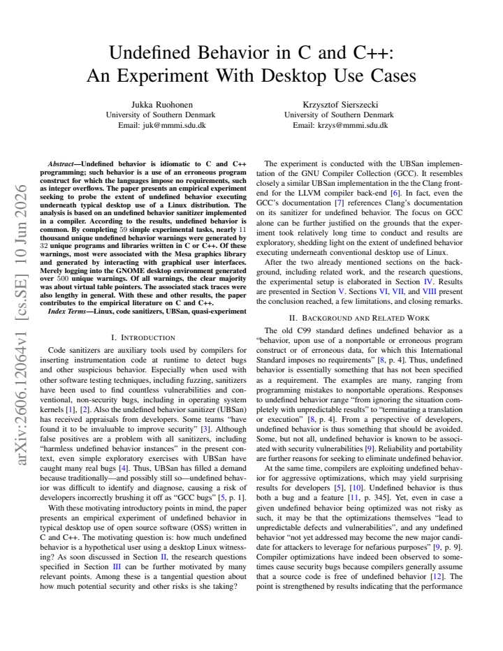 First page