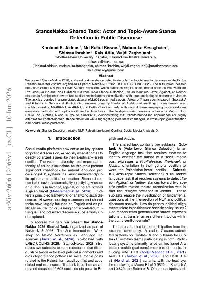 First page